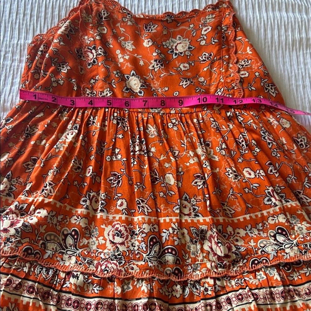 Urban Outfitters Orange Floral Mini Dress - Picture 10 of 10